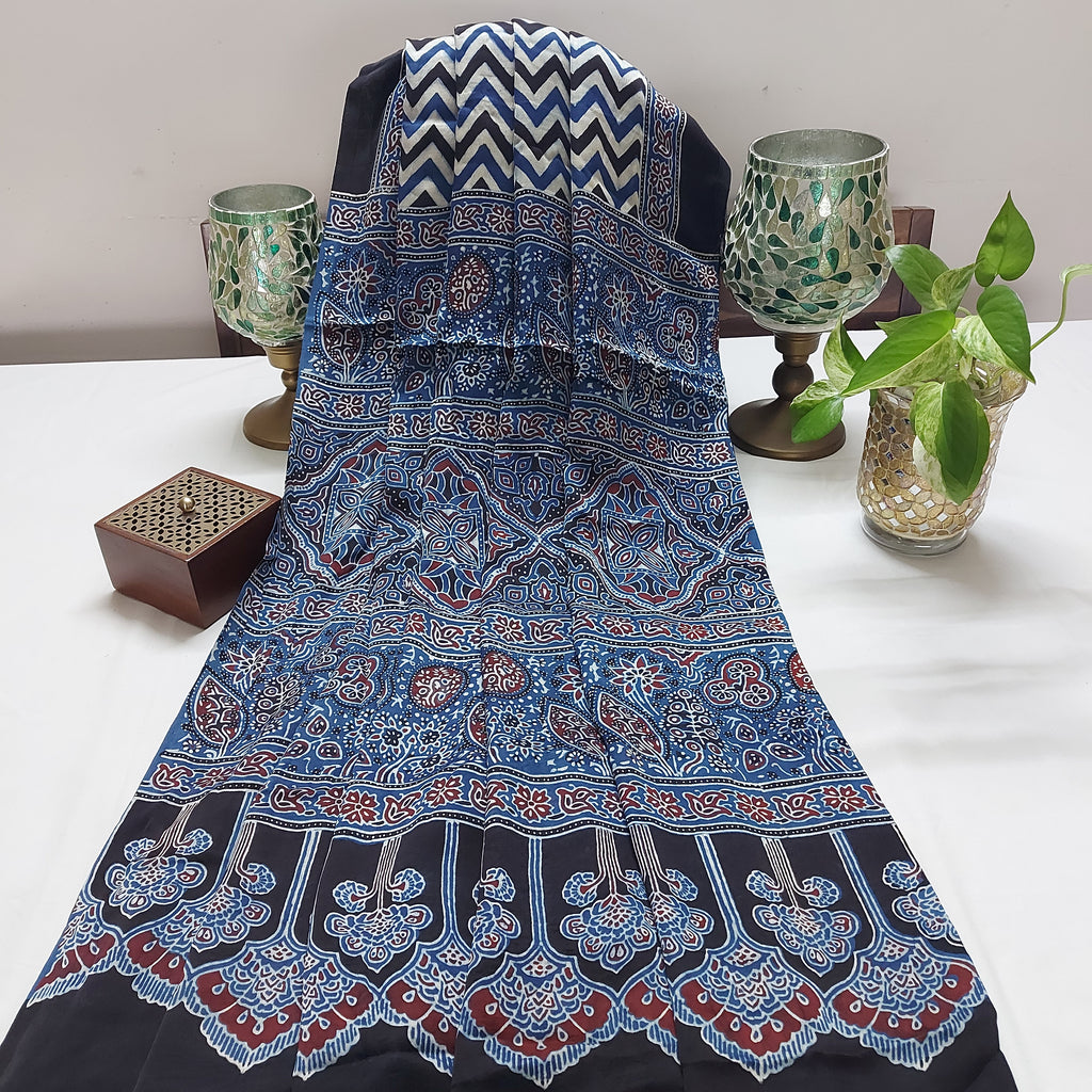 Jal Tarang - Dual-Pattern Block Print