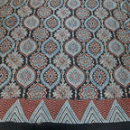 Gajra - Coke Brown, Butterfly and Elephant Block Print