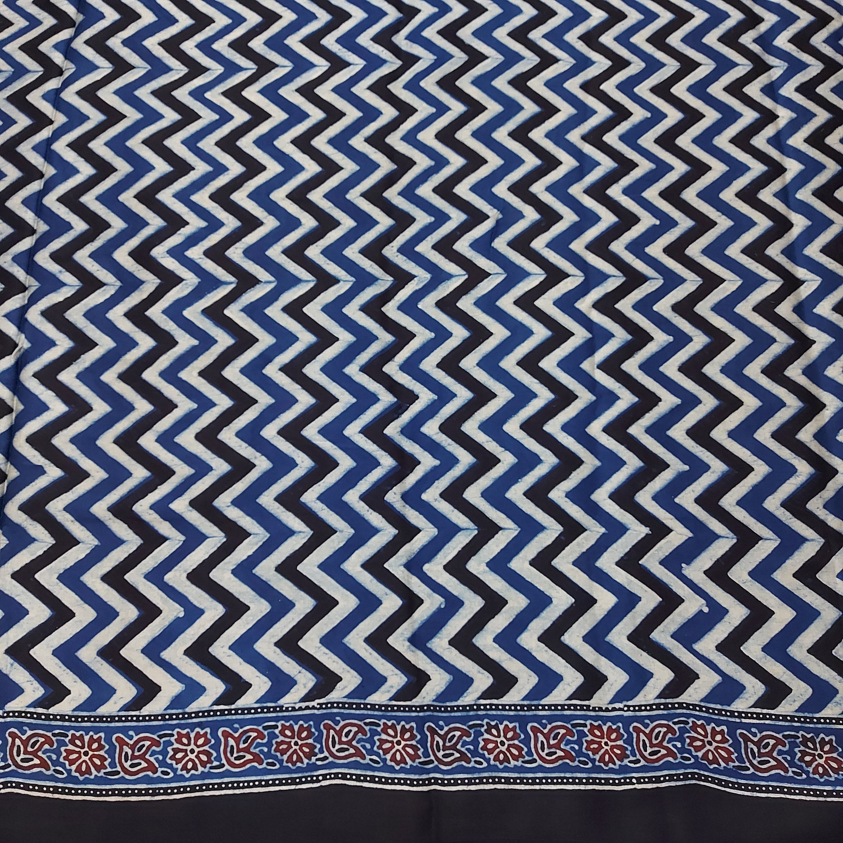 Jal Tarang - Dual-Pattern Block Print