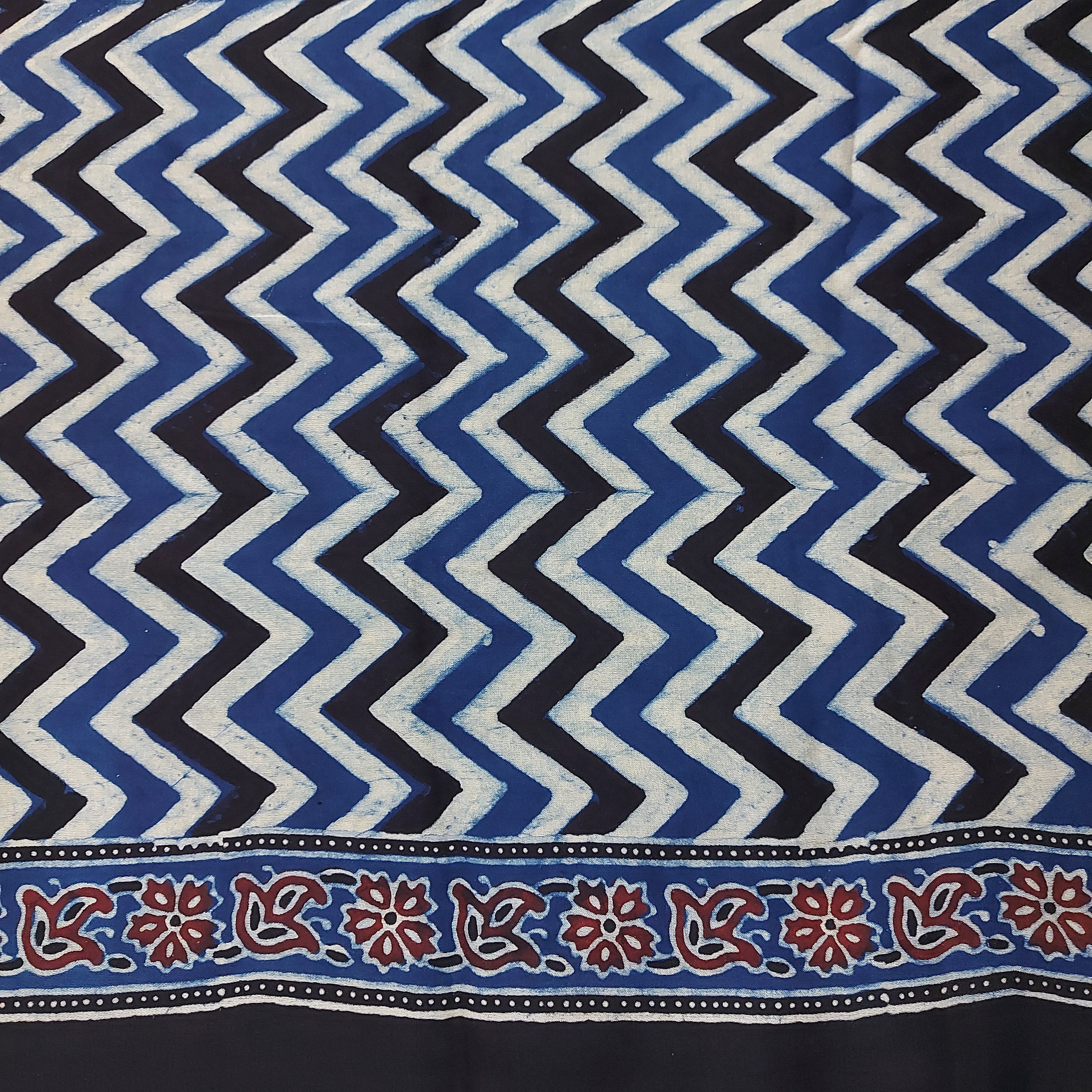 Jal Tarang - Dual-Pattern Block Print