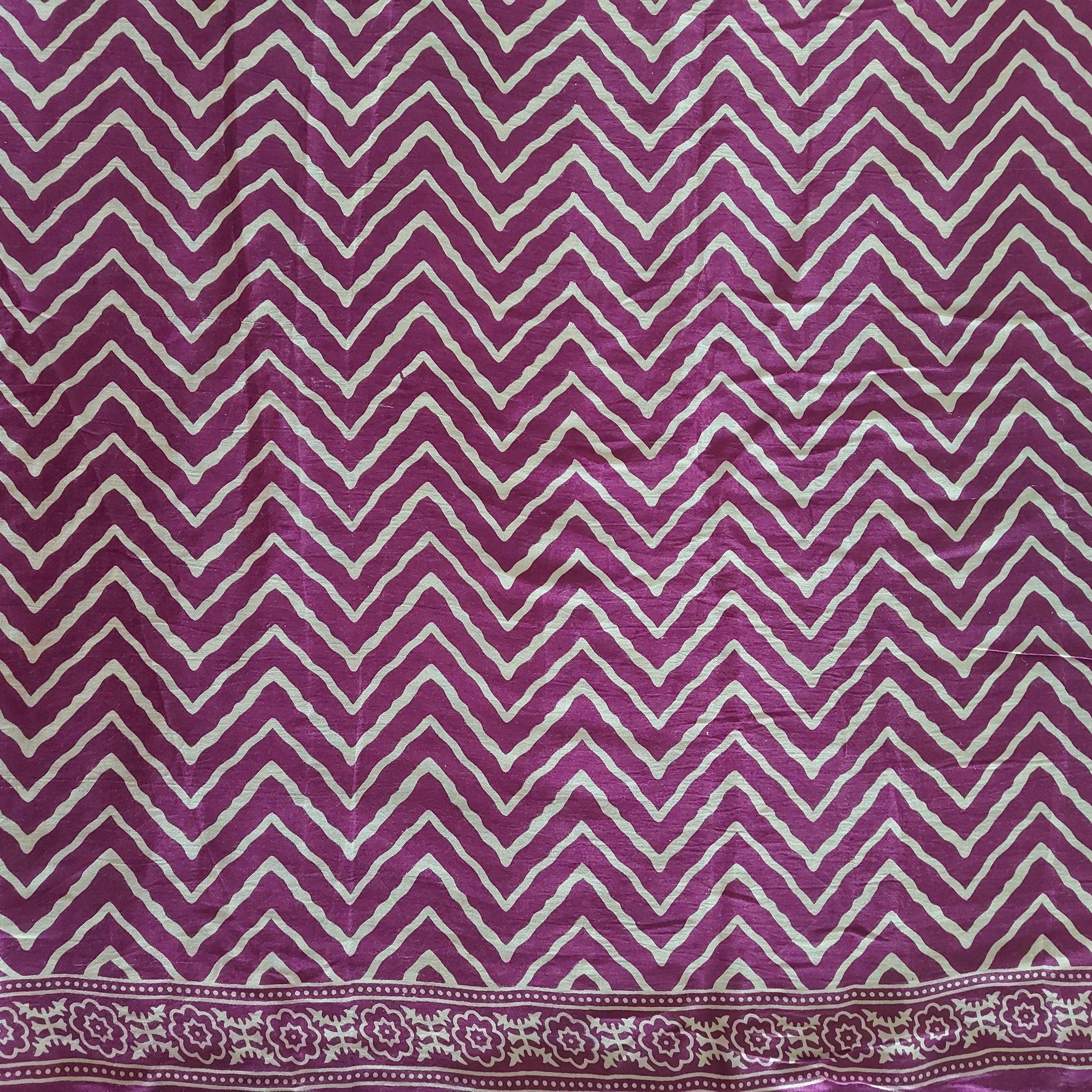 Modal Silk Azrakh ZigZagPurple