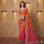 Surya - Sunset Ombre Pure Chiffon
