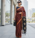 Sandhya - Black Linen-Cotton Blend