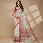 Pari - Off-White Handloom Jamdani