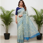 Cotton Jamdani Handloom JaalGreen